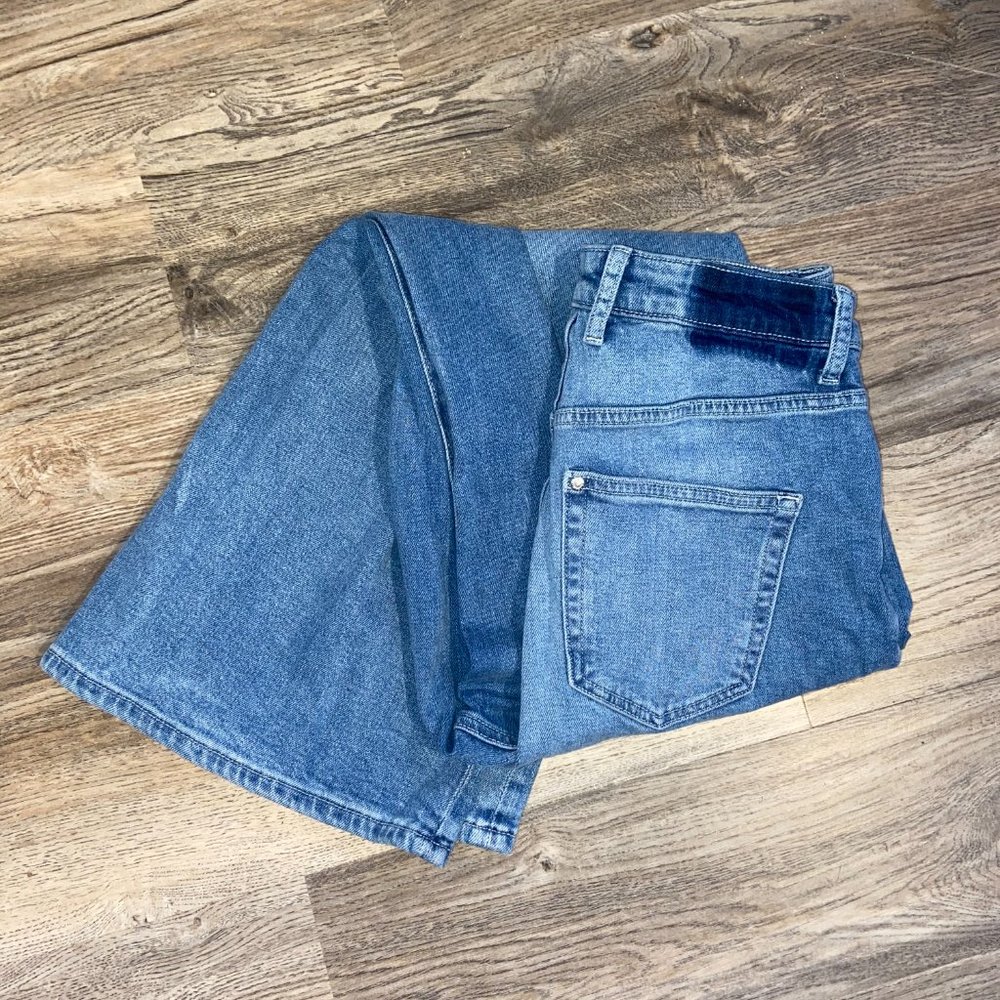 H&M Wide Leg High Waist Ankle Length Coupe Jeans